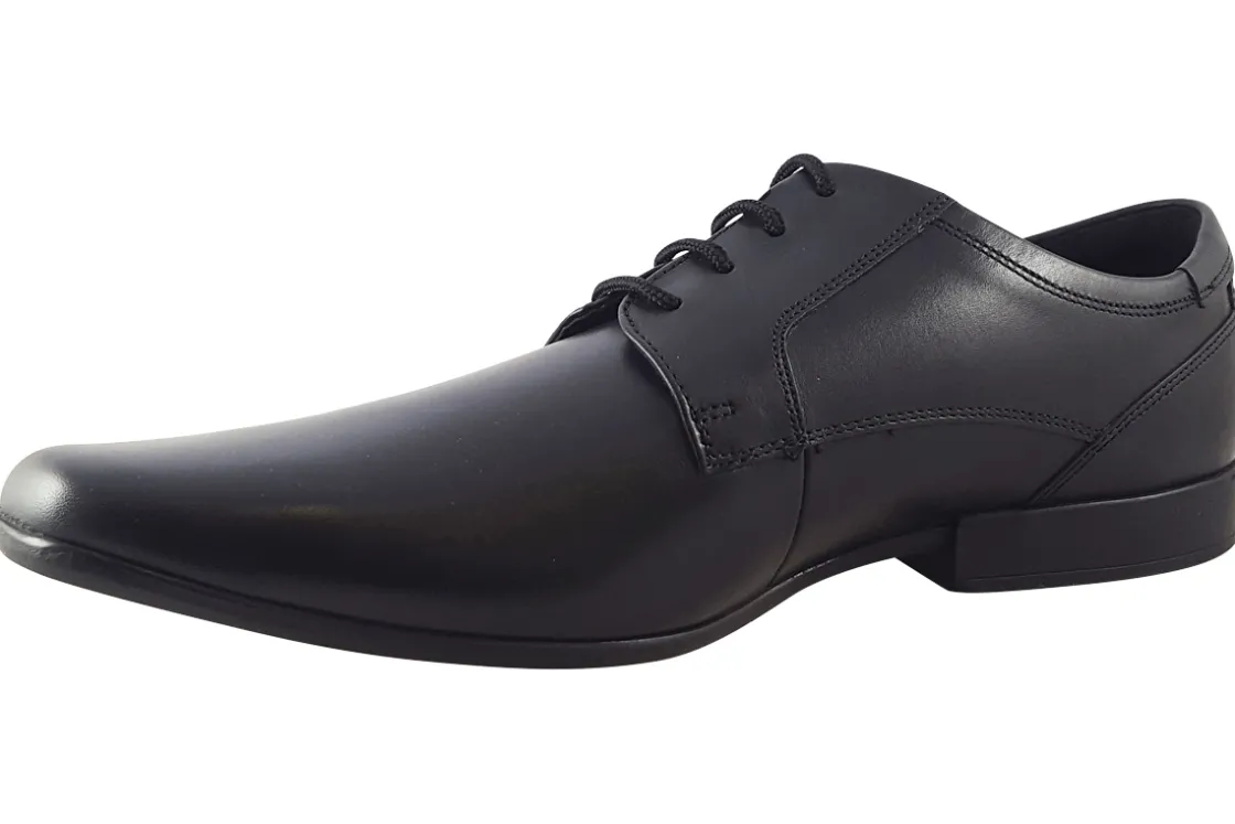 BOY Clarks Mens Shoes | Senior Boys<Sidton Lace Black Mens Leather Shoes