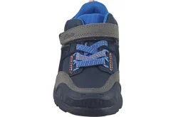 BOY Clarks Velcro | Boys Boots<Steggy2 Glow T Boys Lather Boots Navy
