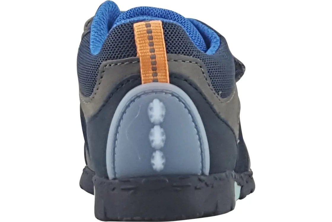 BOY Clarks Velcro | Boys Boots<Steggy2 Glow T Boys Lather Boots Navy