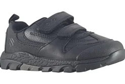 BOY Clarks Junior Boys | Velcro<Steggy2 Pace K Black Boys Leather School Shoes