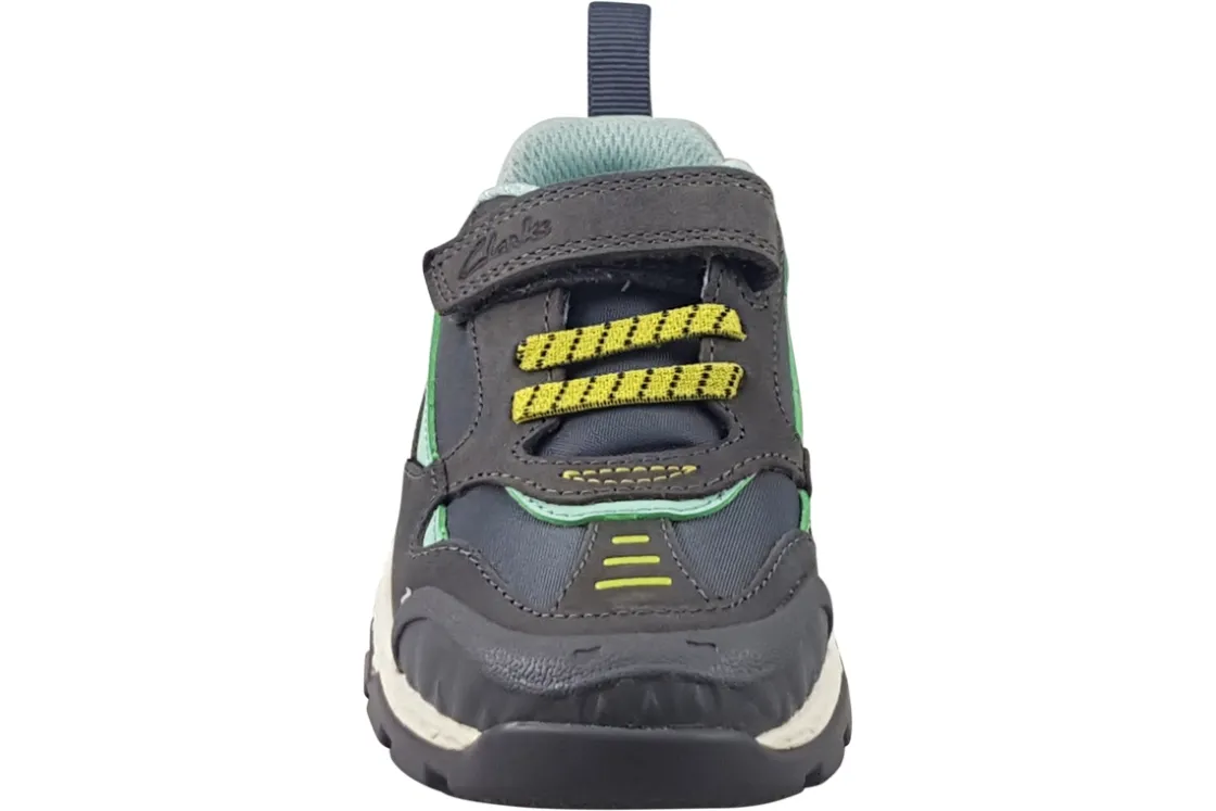BOY Clarks Velcro | Boys Shoes<Steggy2 Park K Boys Fashion Trainers Green