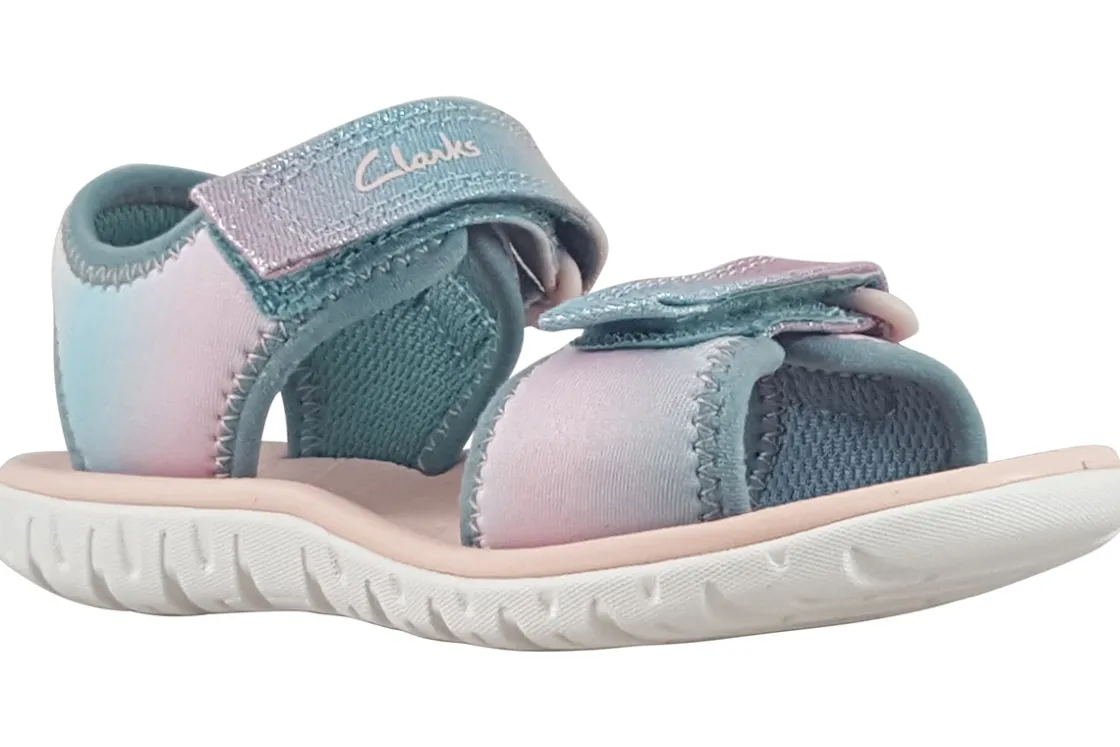 Clarks Velcro | Girls Sandals<SurfingTide K. Girls Sandals
