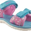 Clarks Velcro | Girls Sandals<SurfingTide T. (F Fit) Girls Sandals