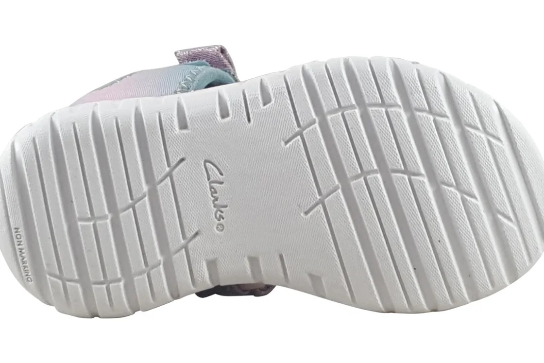 Clarks Velcro | Girls Sandals<SurfingTide T. (F Fit) Girls Sandals