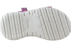 Clarks Girls Sandals | Velcro<SurfingTide T.O (F Fit) Girls Leather Patent Sandals