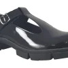 Women Clarks Senior Girls | Womens Shoes<Teala Bar Black Womens Leather Patent T-Bar Shoes