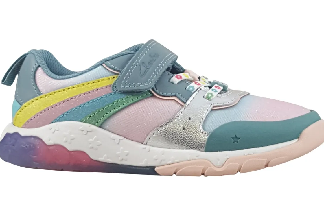 Clarks Velcro | Girls Trainers<Tidal Star K. Girls Fashion Trainers