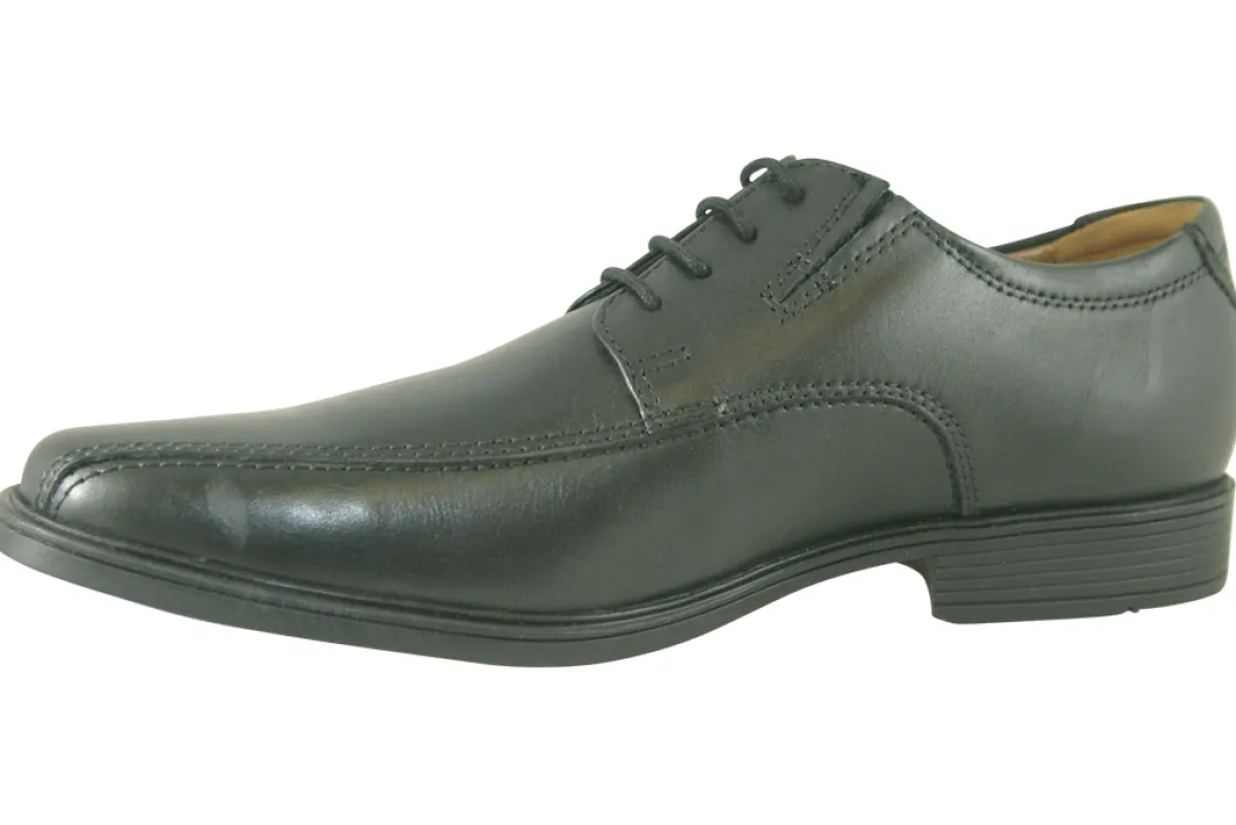 BOY Clarks Mens Shoes | Senior Boys<Tilden Walk Black Mens Leather Shoes