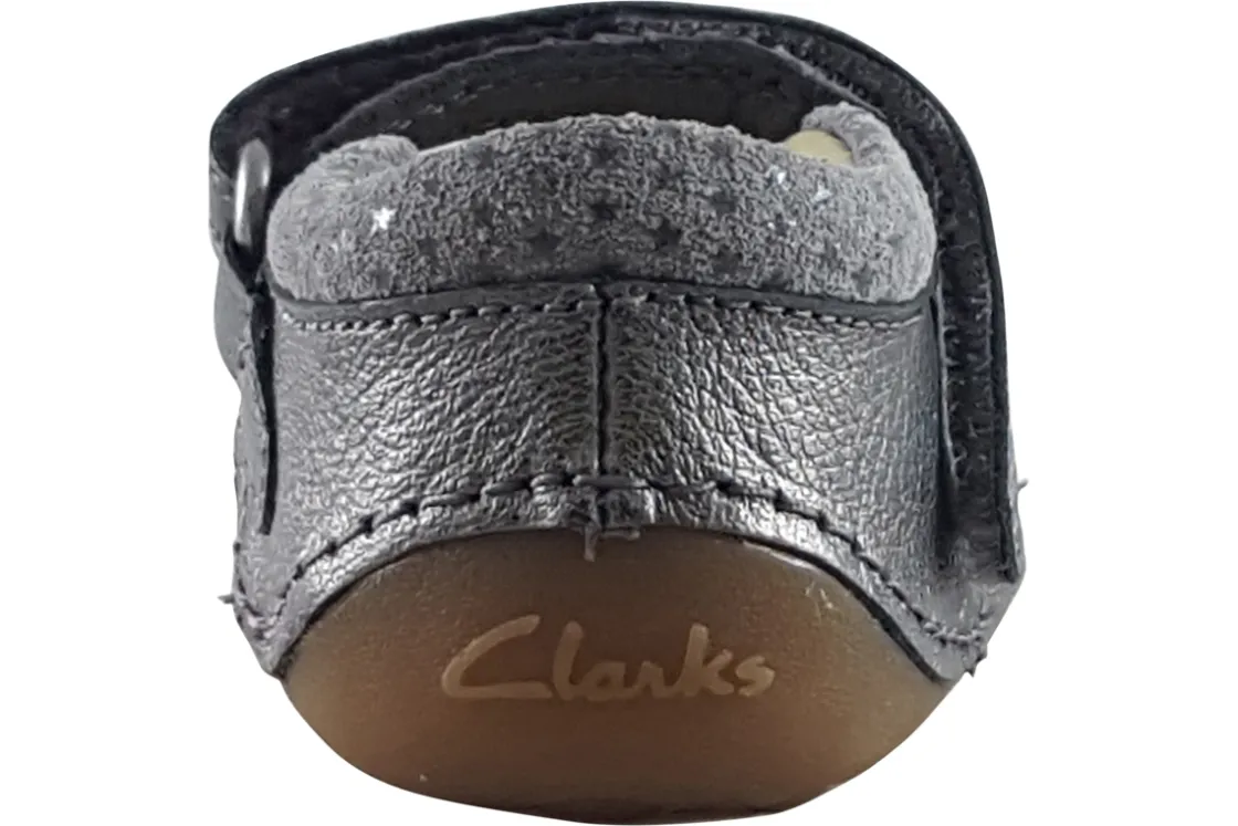 Clarks Velcro | Girls First Shoes<Tiny Cosmo T. (F Fit) Girls Leather First Shoes