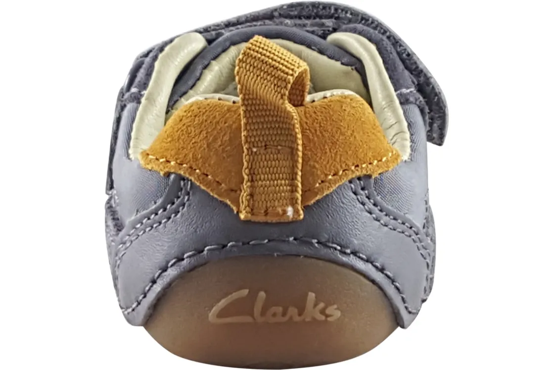 BOY Clarks Velcro | Podiatrist Approved<Tiny Fawn T Boys Leather First Shoes