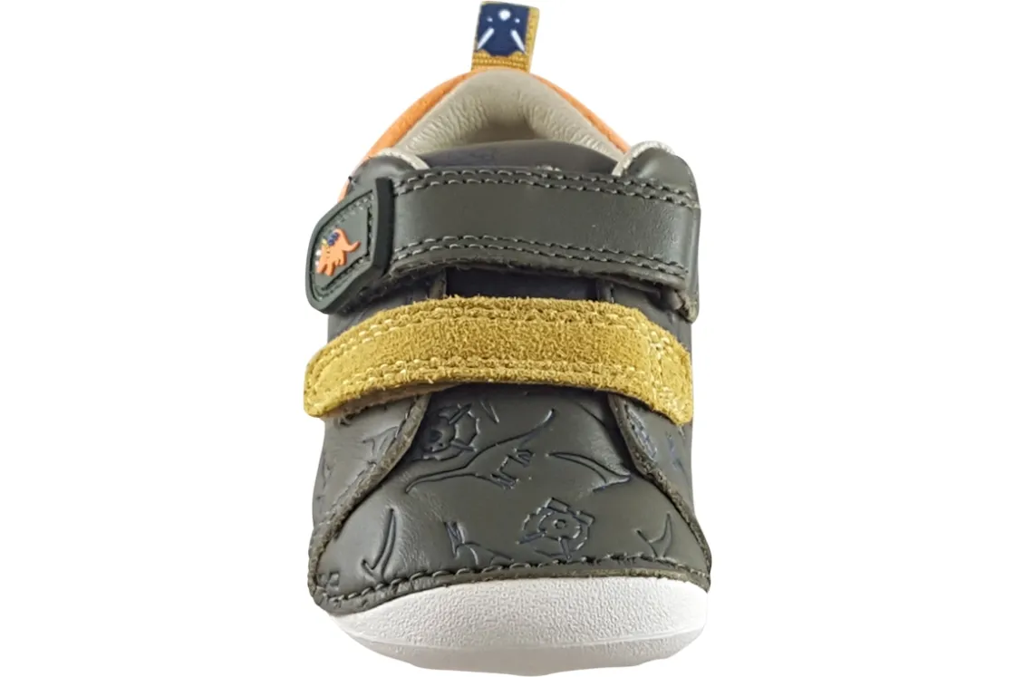 BOY Clarks Velcro | Podiatrist Approved<Tiny Rex T Boys Leather First Shoes