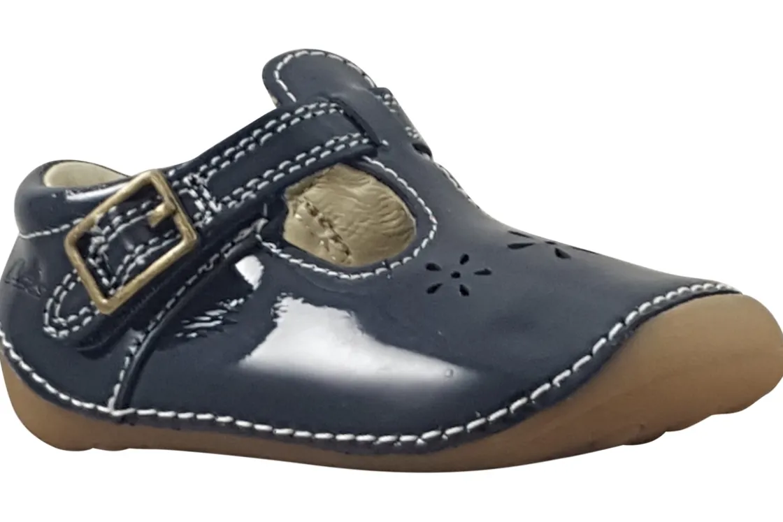 Clarks Velcro | Girls First Shoes<Tiny Skip T. Girls First Shoes Navy