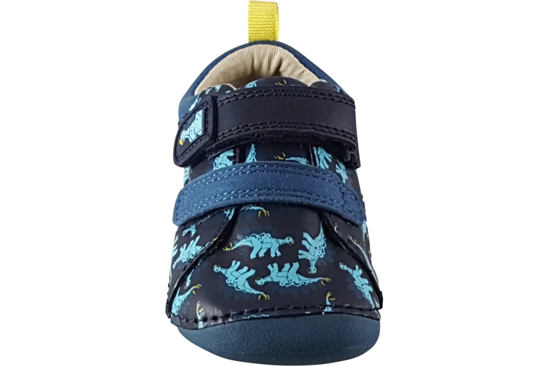 BOY Clarks Velcro | Podiatrist Approved<Tiny Stomp T Boys Leather First Shoes