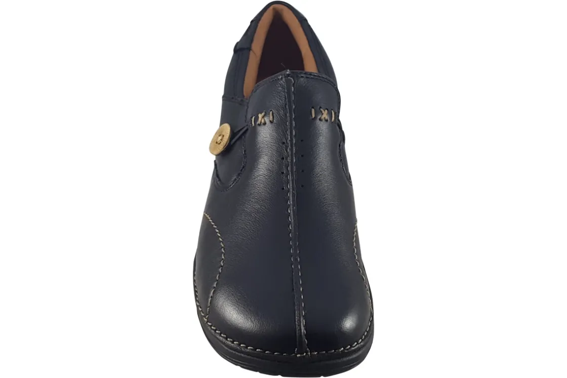Women Clarks Womens Shoes<Un Loop Black Womens Leather Shoes