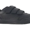 BOY Clarks Junior Boys | Velcro<Urban Sky O Black Boys Leather School Shoes