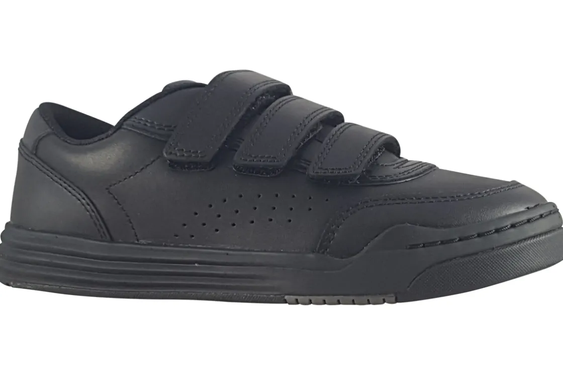BOY Clarks Junior Boys | Velcro<Urban Sky O Black Boys Leather School Shoes