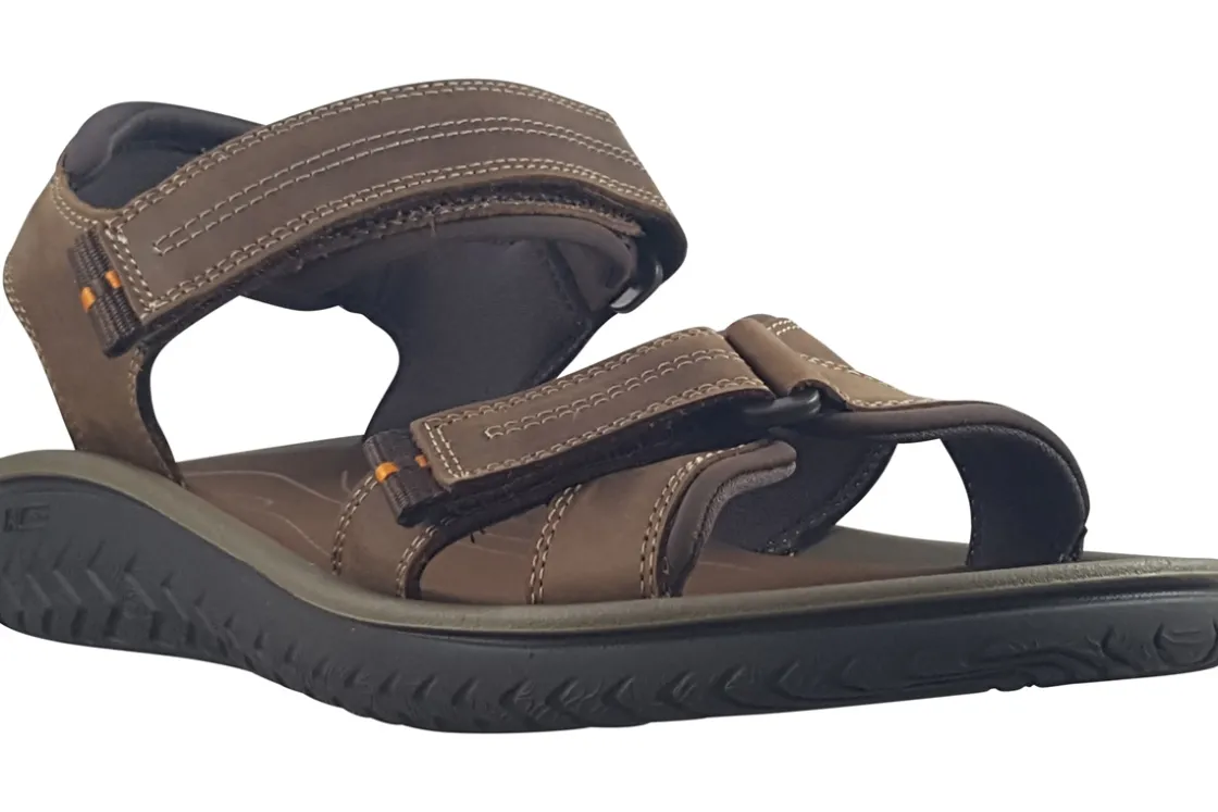 Clarks Mens Sandals<Wesley Shore Mens Leather Sandals Beeswax