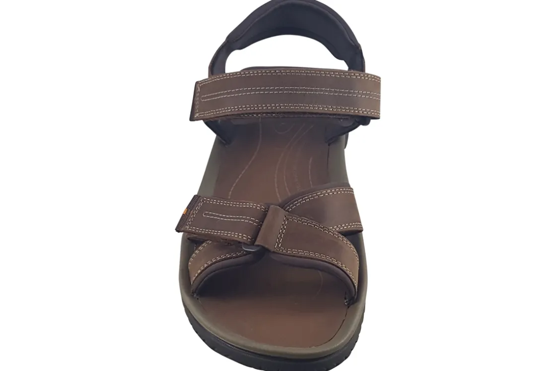 Clarks Mens Sandals<Wesley Shore Mens Leather Sandals Beeswax