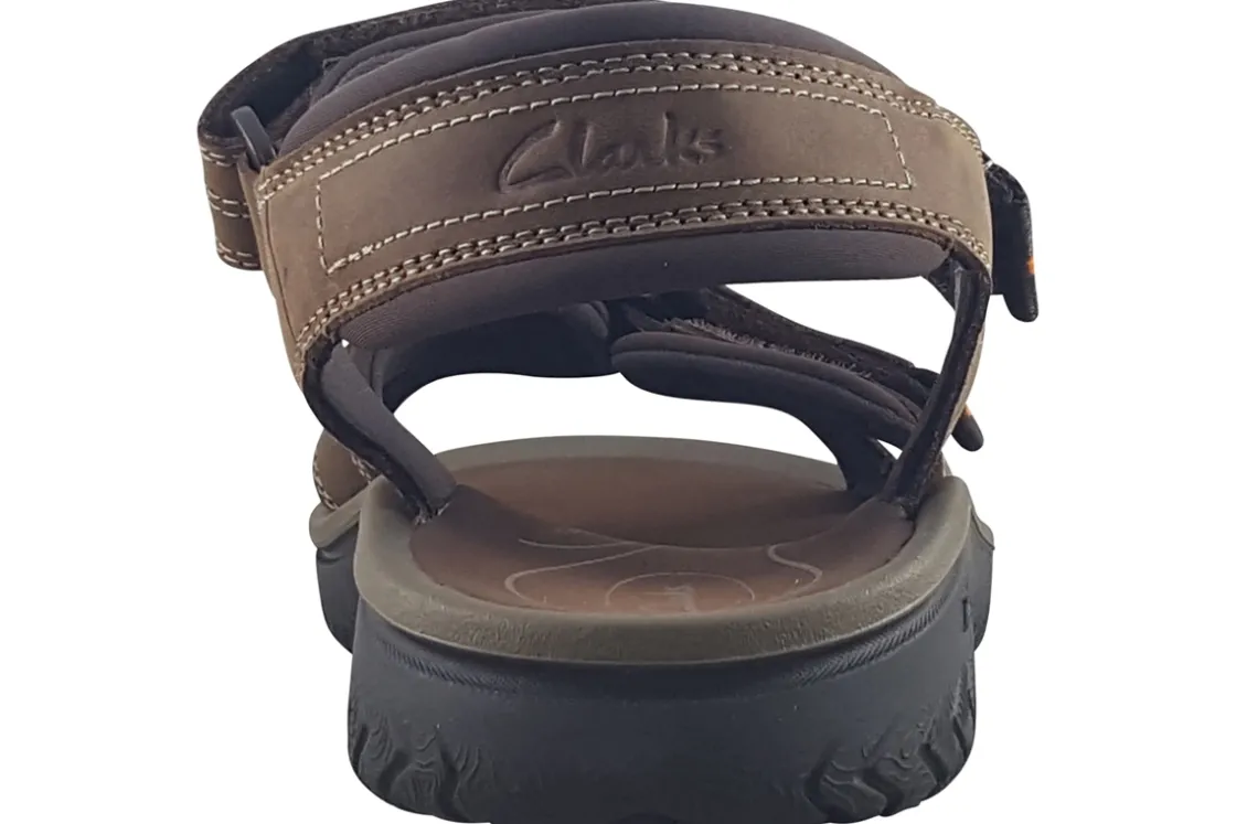 Clarks Mens Sandals<Wesley Shore Mens Leather Sandals Beeswax