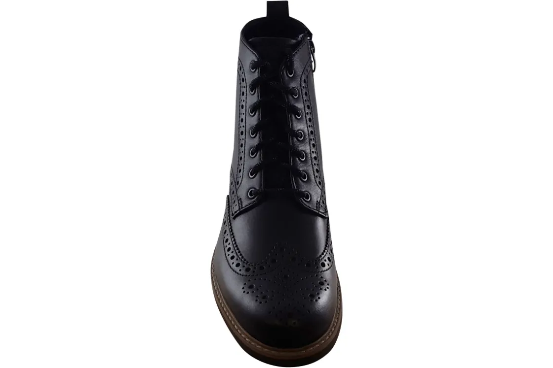 Clarks Apron Toe | Brogues<WestcombeLimit Black Mens Leather Brogue Shoes