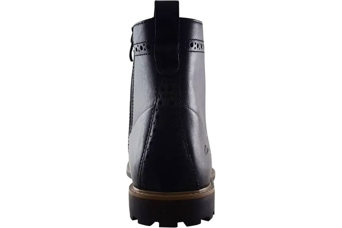 Clarks Apron Toe | Brogues<WestcombeLimit Black Mens Leather Brogue Shoes