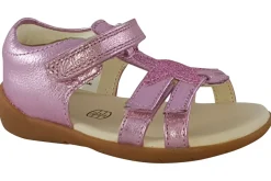 Clarks Velcro | Girls Sandals<Zora Summer T Pink (F Fit) Girls Leather Sandals