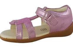 Clarks Velcro | Girls Sandals<Zora Summer T Pink (F Fit) Girls Leather Sandals
