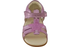 Clarks Velcro | Girls Sandals<Zora Summer T Pink (F Fit) Girls Leather Sandals