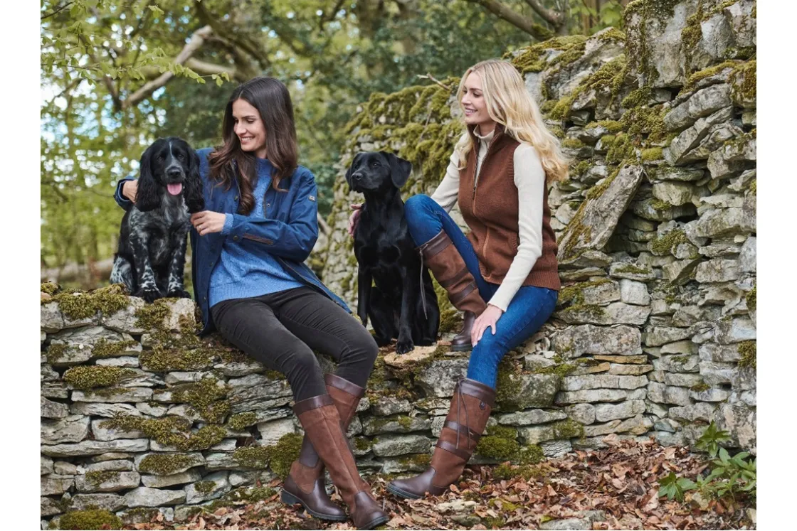 Women Dubarry Womens Boots<Galway 3885 Womens Water Resistant Leather Long Leg Boots