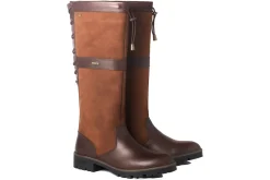 Women Dubarry Womens Boots<Glanmire 3944 Womens Water Resistant Leather Long Leg Boots