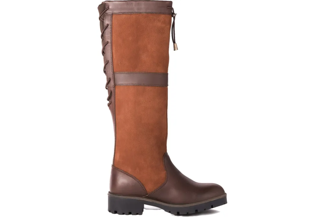 Women Dubarry Womens Boots<Glanmire 3944 Womens Water Resistant Leather Long Leg Boots
