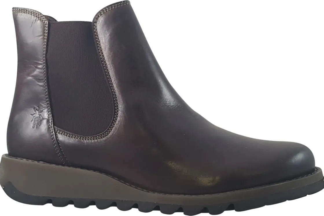 Women Fly London Womens Boots<Salv P143195 070 Womens Leather Chelsea Boots
