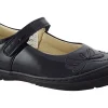 Froddo Junior Girls | Velcro<Mia MJ G3104171 Black Girls Leather Patent School Shoes