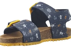 BOY Garvalin Velcro | Boys Sandals<Bio Gel SDL 242468A Boys Sandals Navy Yellow