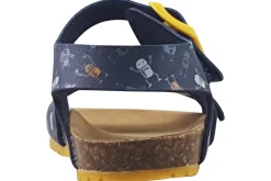 BOY Garvalin Velcro | Boys Sandals<Bio Gel SDL 242468A Boys Sandals Navy Yellow
