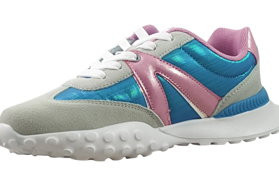Garvalin Laced | Girls Trainers<Bomba G 241810D Girls Trainers Turquoise Pink