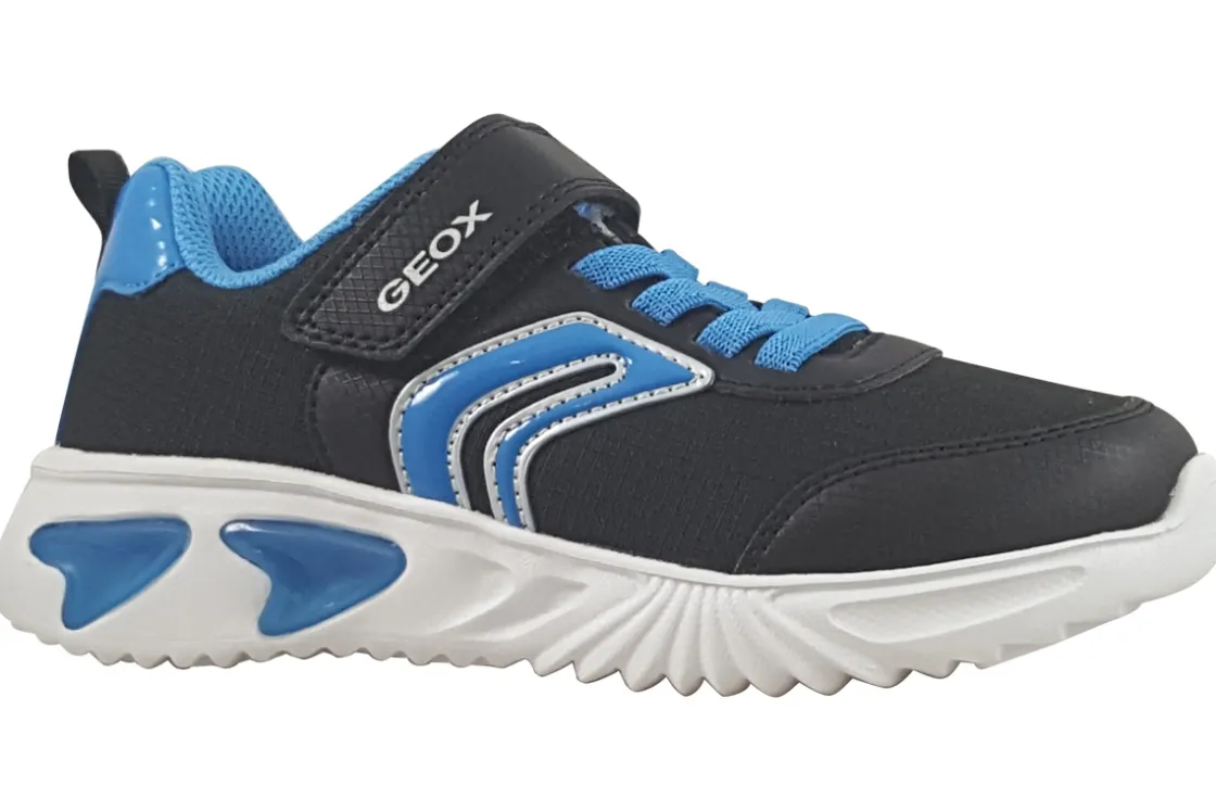 BOY Geox Velcro | Breathable Membrane<Assister Boy J45DZC Boys Black Fashion Trainers