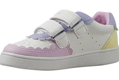 Geox Velcro | Girls First Shoes<B Eclyper Girl B555MA Girls Fashion Trainers White Yellow