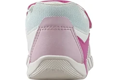 Geox Velcro | Girls First Shoes<B Iupidoo Girl B5558A Girls Fashion Trainers White Fuchisa