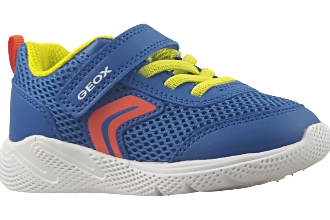 BOY Geox Velcro | Breathable Membrane<B Sprintye Boy B454UC Boys Fashion Trainers Royal Red