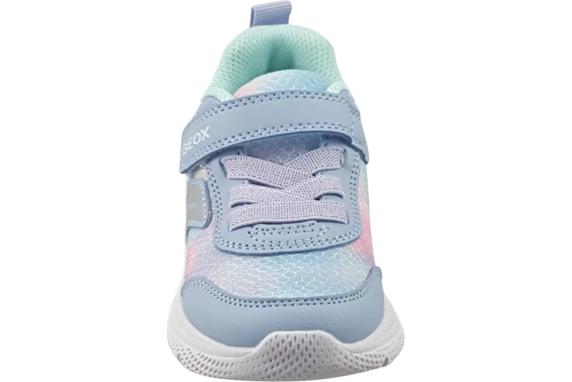 Geox Velcro | Breathable Membrane<B Sprintye Girl B454TD Girls Fashion Trainers Sky