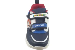 BOY Geox Velcro | Breathable Membrane<Ciberdron 'Mario' J46LB1 Boys Navy Royal Leather Trainers