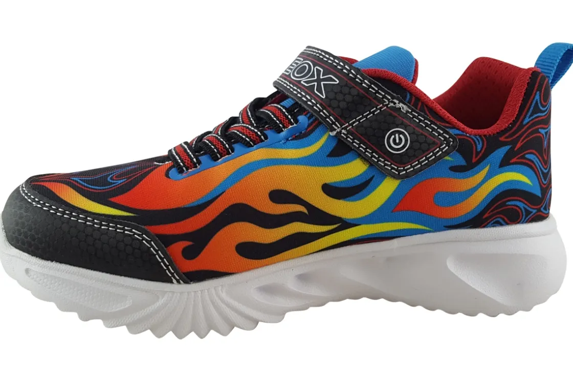 BOY Geox Velcro | Breathable Membrane<J Assister Boy J35DZC Boys Sports Trainers