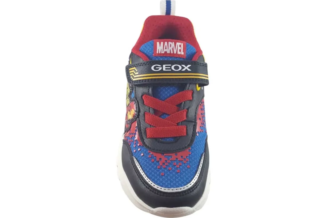 BOY Geox Velcro | Boys Trainers<J Ciberdron E J45LBE Boys Trainers