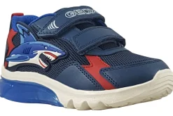 BOY Geox Velcro | Breathable Membrane<J Ciberdron Shark J55LBB Boys Fashion Trainers