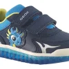 BOY Geox Velcro | Breathable Membrane<Lightyloo B B465ZA Boys Navy Fashion Trainers