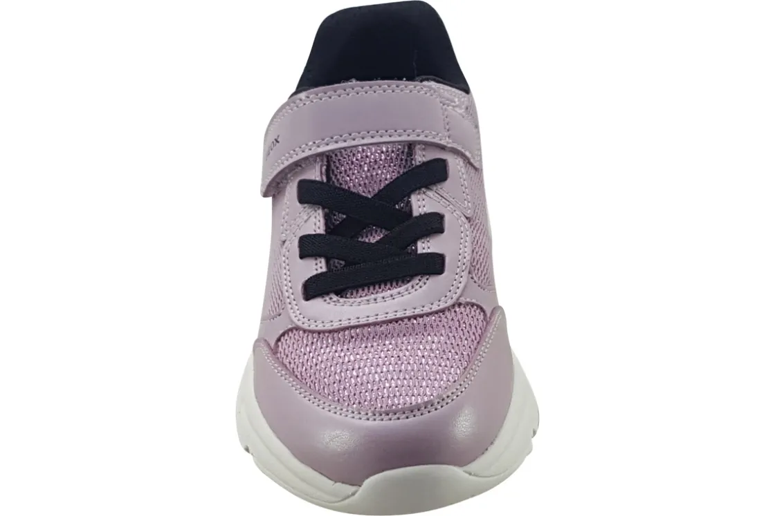 Geox Velcro | Breathable Membrane<Loftus G J46M2C Girls Gliter Fashion Trainers