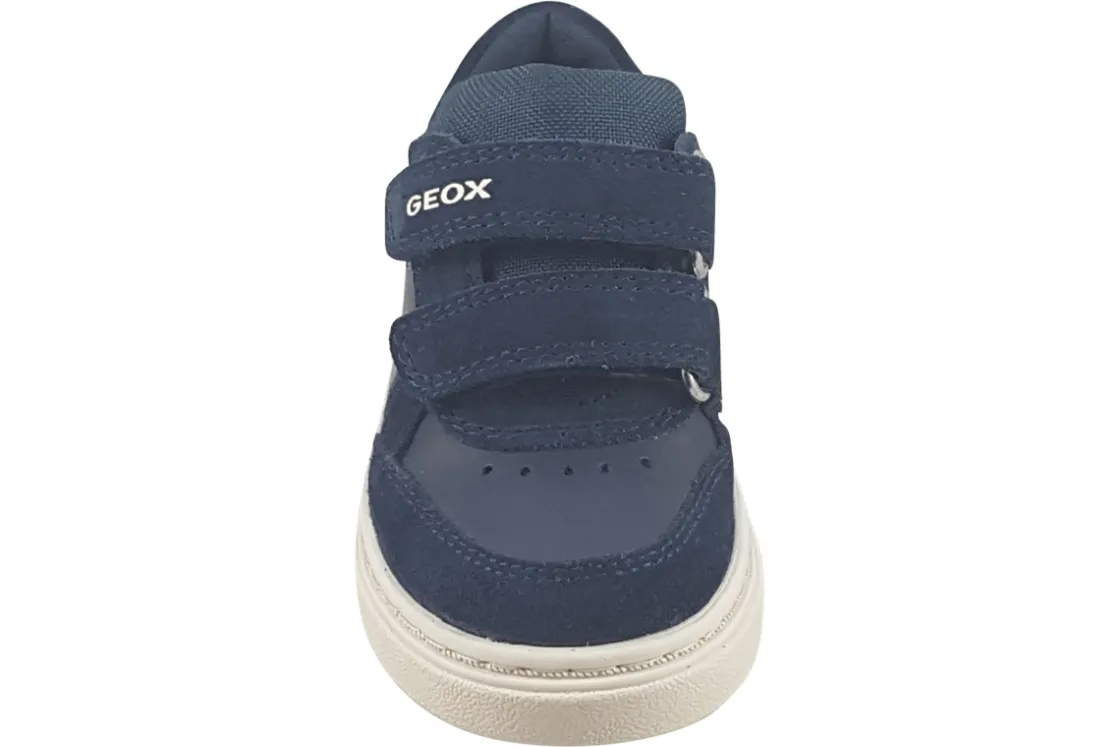 BOY Geox Breathable Membrane | Removable Insole<Nashik Boy B465NC Boys Navy Leather Shoes