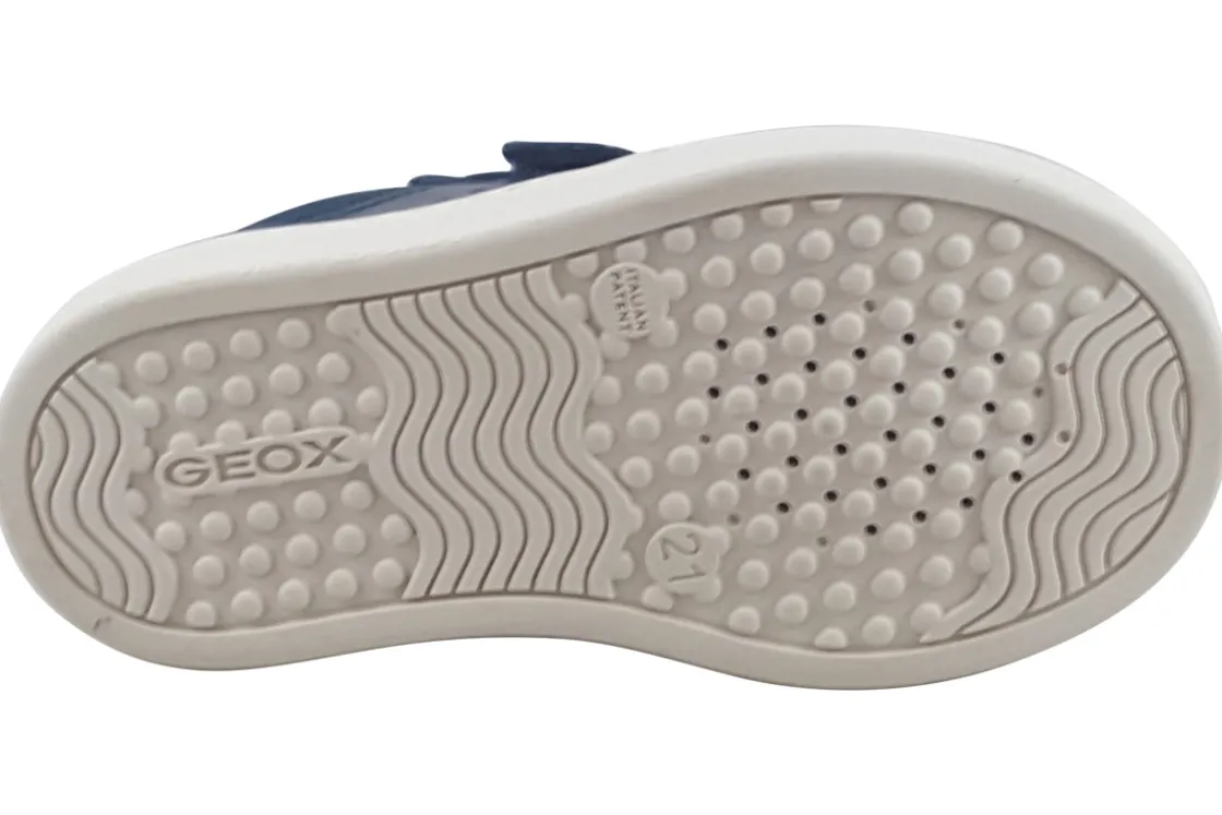 BOY Geox Breathable Membrane | Removable Insole<Nashik Boy B465NC Boys Navy Leather Shoes