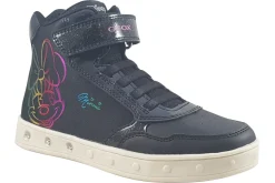Geox Velcro | Breathable Membrane<Skylin 'Minnie' J468WE Girls Fashion Trainers